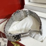 Cartier Classic Silver Diamond Watch 27mm
